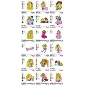 Collection 18 Barbie Embroidery Designs